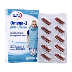کپسول امگا 3 پلاس کروم یوروویتال | Eurho Vital Omega 3 Plus Chrom 30 Caps
