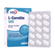 قرص ال کارنیتین 500 یوروویتال | L-Carnitine 500 Tablet - Eurho vital