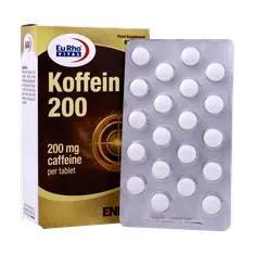 قرص کافئین 200 یوروویتال | Caffeine Tablet - EuRho VITAL