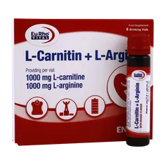 ویال ال کارنیتین و ال آرژنین یوروویتال | L-Carnitine + L-Arginine Drinking Vial - Eurho vital