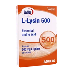 کپسول ال لیزین 500 یوروویتال | L Lysine 500 mg - EuRho VITAL