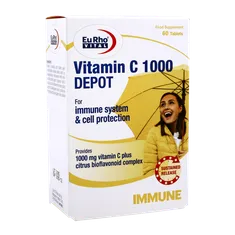 قرص ویتامین سی 1000 دپو یوروویتال | Vitamin C 1000 Depot - Eurho Vital