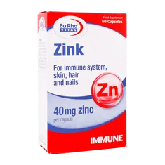 کپسول زینک 40 یوروویتال 60 عددی | Zink Capsule - EuRho VITAL