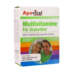 کپسول مولتی ویتامین دیابتی آپوویتال | Apovital Multivitamine For Diabetics 30 Caps