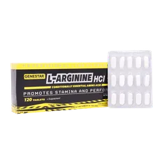 قرص ال آرژنین 1000 میلی گرمی ژن استار 120 عددی | Genestar L-Arginine 1000 mg 120 Tablet