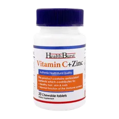 قرص جویدنی ویتامین سی و زینک هلث برست | Vitamin C And Zinc - Health Burst