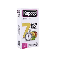 کاندوم تاخیری 7 Hot Time کاپوت 12 عددی | Hot Time Tropical Twist 12 Pcs Condoms - Kapoot