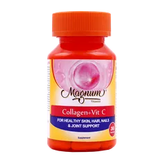 کپسول کلاژن و ویتامین سی مگنوم ویتامینز | Magnum Vitamins Collagen And Vitamin C 30 Capsules