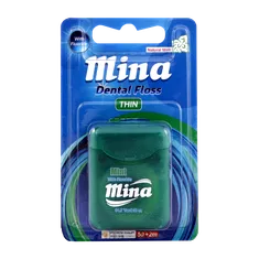 نخ دندان نازک مینا نعنایی | Mina Mint Dental Floss 50 m