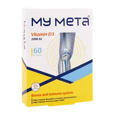 قرص ویتامین D3 2000 مای متا | My Meta Vitamin D3 2000 IU 60tablets