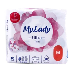 نوار بهداشتی اولترا خیلی نازک سایز متوسط مای لیدی | My Lady ultra thin medium size 10 pcs