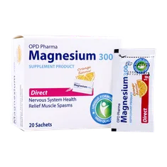ساشه منیزیم 300 او پی دی فارما | OPD Pharma Magnesium 300 Mg Sachets