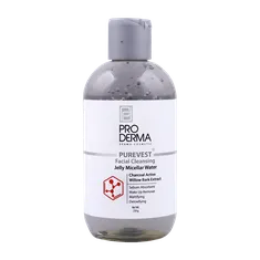ژل پاک کننده صورت زغال پرودرما 250 گرم | Pro Derma charcol Facial Cleansing Jelly Micellar Water 250 gr