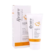 ضد آفتاب SPF50 بی رنگ پوست چرب و مختلط راکوتن | Racuten Sunblock Cream Invisible For Oily And Combination Skin SPF50