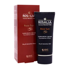 ضد آفتاب رنگی پوست خشک و حساس رزا سان رزالیا | Rosalia Rosa Sun Sunscreen Cream Dry & Sensitive Skin 40ml