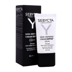 کرم ضد آفتاب ضد چروک و ضد لک SPF50 سبیکتا | Skin Defense SPF50 Oil Free Sunscreen Cream - Sebycta