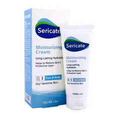 کرم مرطوب کننده پوست خشک و حساس سری کیت | Moisturizing Face and Body Cream - Sericate 