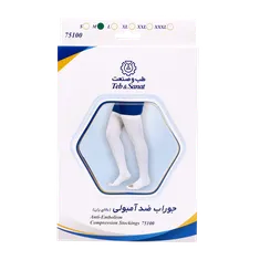 جوراب ضد آمبولی بالای ران طب و صنعت کد 75100 | Anti-Embolism Compression Stockings - Teb & Sanat