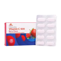 قرص جویدنی ویتامین سی 500 ویتامین لایف | Vitamin C 500 Chewable Tablet - Vitamin Life