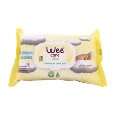 دستمال مرطوب نوزاد وی کر کالاندولا و لوندر 63 عددی | Wee Care New Born Wet Wipes For Ultra-Sensitive Skin 63 pcs