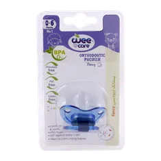 پستانک ارتودنسی Fancy وی کر تا 6 ماهگی کد P107 | Wee Care Orthodontic Pacifier Fancy 0-6months code P107