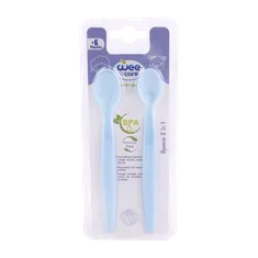 قاشق دو عددی از 6 ماهگی وی کر کد U202 | Wee Care Spoons 2 in 1 code u202