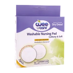 پد سینه قابل شستشوی 5 لایه وی کر کد M908 | Wee care Washable Nursing Pad Code M908 2pcs