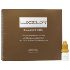 محلول بیماتوپروست 0.03 درصد لوکسوکلون 3 میل | Luxoclon Bimatoprost 0.03% Ophthalmic Topical Solution 3ml