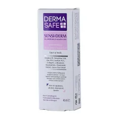 کرم ژل مرطوب کننده پوست خشک درماسیف | Sensi-derm Anti-redness Hydrating Cream-gel for Dry, Intolerant and Sensitive Skin - Derma Safe 