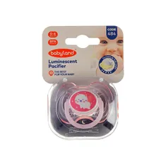 پستانک شب تاب ارتودنسی بیبی لند کد 484 | Luminescent Pacifier Code 484 - Baby Land
