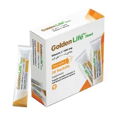 ساشه ویتامین سی 1000 میلی گرم گلدن لایف 20 عددی | Golden Life Vit C 1000 mg  20 sachets
