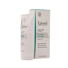 شامپو تقویت کننده موهای چرب لایسل | Purifying and Fortifying Shampoo for Greasy Hair - Liesel