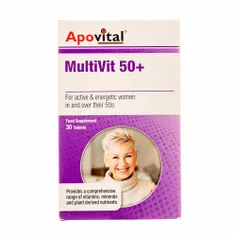 قرص مولتی ویت بانوان 50+ آپوویتال | Multivit +50 for Women Tablet  - Apovital