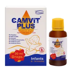 قطره کامویت پلاس زینک و آهن های هلث | Camvit Plus Liposomal Zinc and Iron Drops - Hi Health