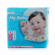 پوشک کامل بچه سایز 5 مای بیبی 28 عددی | Extra Large Size 5 Baby Diaper 28 pcs - My Baby
