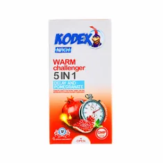 کاندوم 5 کاره وارم چلنجر کدکس 12 عددی | Warm Challenger 5 in 1 Condom 12 Pcs - kodex