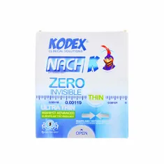 کاندوم فوق نازک زیرو کدکس 3 عددی | 3 Pcs Zero Invisible Condom - Kodex