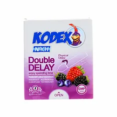 کاندوم تاخیری دابل دیلی کدکس 3 عددی | Double Delay 3 Pcs Condom - Kodex