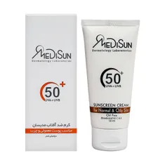 کرم ضد آفتاب SPF 50 پوست معمولی و چرب مدیسان | Sunscreen Cream for Normal and Oily Skin SPF 50 - Medisun 