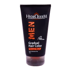 کرم رنگ موی تدریجی آقایان هیدرودرم مشکی طبیعی | Hydroderm Gradual Hair Color for Men ۱۵۰g