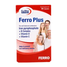 کپسول فرو پلاس یوروویتال | Ferro Plus Capsule - Eurho vital