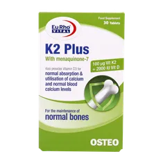قرص کا2 پلاس یوروویتال | K2 Plus - Eurho vital 