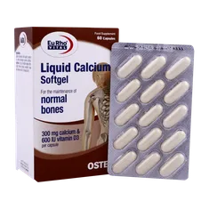 کپسول لیکوئید کلسیم یوروویتال | Liquid Calcium Softgel - Eurho Vital