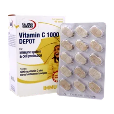 قرص ویتامین سی 1000 دپو یوروویتال | Vitamin C 1000 Depot - Eurho Vital