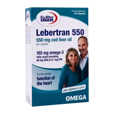 کپسول لبرترن 550 یوروویتال | Lebertran 550 Capsule - Eurho Vital