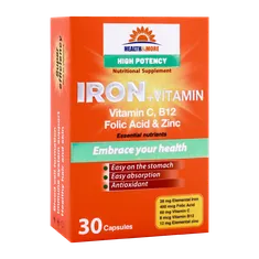 کپسول آهن و ویتامین هلث اند مور | Health And More Iron And Vitamin