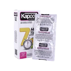 کاندوم تاخیری 7 Hot Time کاپوت 12 عددی | Hot Time Tropical Twist 12 Pcs Condoms - Kapoot