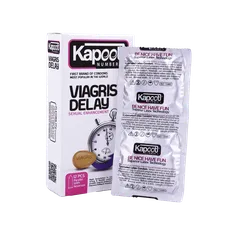 کاندوم تاخیری ویاگریس کاپوت 12 عددی | Viagris Delay 12 Pcs Condoms - Kapoot
