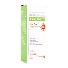 کرم ضد آفتاب فاقد چربی بی رنگ SPF50 سبوفارما | My Sebo Pharma Oil Free invisible Cream