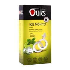 کاندوم خاردار آیس موهیتو اورز 12 عددی | Ours Ice Mohito Lemon Condom 12PCS